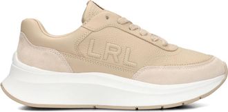 Ralph Lauren Schoenen, Dames, Beige, 39 EU, Leer, Dames Sneakers Franky