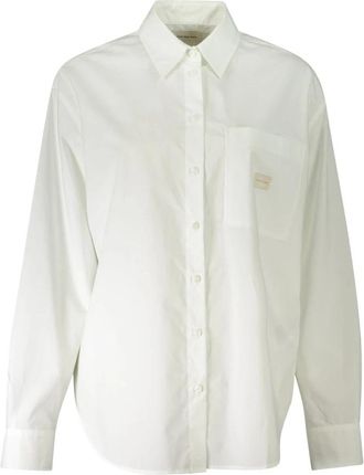Calvin Klein Wit overhemd met lange mouwen Italiaanse stijl - Dames - Overhemden - Wit - XS - Overhemden