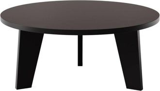 OEM Mesa De Centro Redonda Ella &Oslash;90 Cm Negra