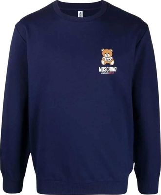 Moschino Vestido de punto de d&iacute;a con cuello redondo - Knitwear - Hombre - Azul - L