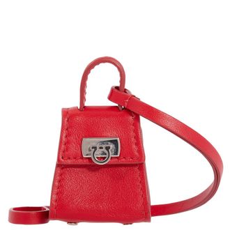 Ferragamo Gancini Micro Charm in Red