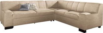 Domo Collection Ecksofa »Norma, moderne Armlehnen, zeitlos und elegant, L-Form« wahlweise mit Bettfunktion