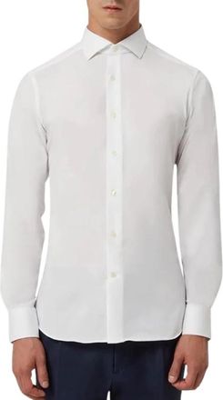 Traiano Camisa - Heren - Zakelijke Overhemden - Wit - L - Overhemden