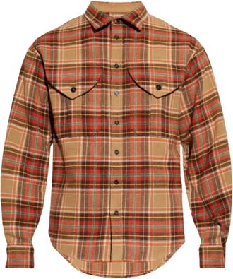 Dsquared2 Overhemden, Heren, Veelkleurig, M, Plaid Military Shirt