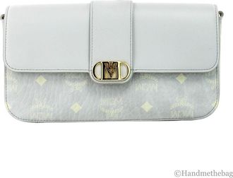 MCM MCM Small Mode Travia Pebbled Visetos Leather Shoulder Crossbody Clutch Womens Bag