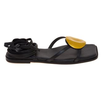 Vic Mati&eacute; Flat Sandal - female - Vic Mati&eacute; - Flat Sandals - Black - 5 UK - Shoes