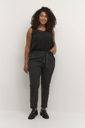 Kaffe Curve Pants Suiting Regular fit Dark Grey Melange