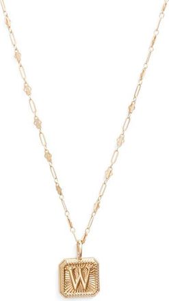 Miranda Frye Harlow Initial Pendant Necklace in Gold - W at Nordstrom