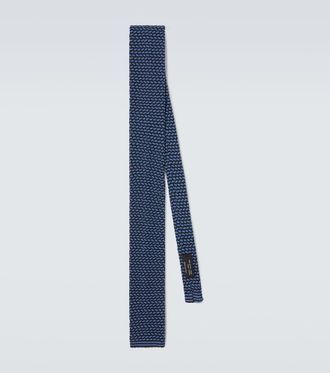 Rubinacci Knitted silk tie