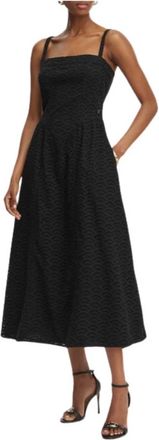Guess Sharon Sangallo Midi Jurk - Dames - Casual kleedjes - Zwart - L - Kleedjes