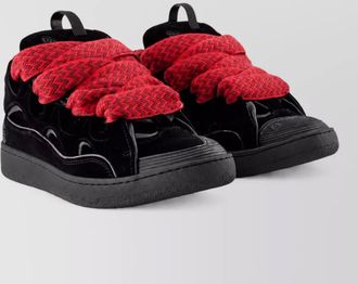 Lanvin velvet high top sneakers