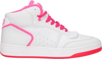 Saint Laurent Sneakers SL80 Herren Leder weiß/rosa Fluo