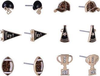 Hallmark Game Day Trophy 6pk Earring Set in Brown at Nordstrom