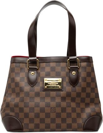 Louis Vuitton Brown Pvc Leather Handbag Tote Bag (Pre-Owned)