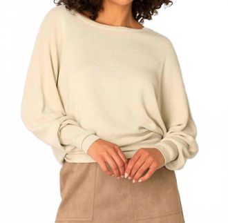Yest Celine Sweater In Sandy White