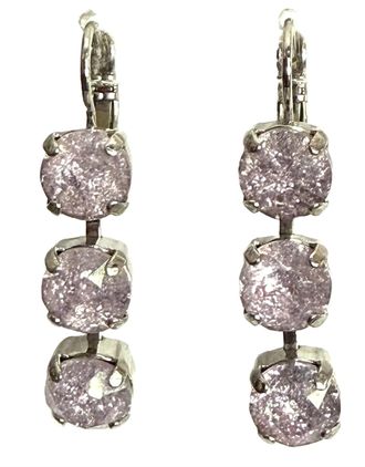 Mariana Womens Tripe Drop Earrings In Pink Ice