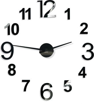OEM Reloj De Pared Adhesivo Grande Negro