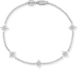 Dower & Hall 14k Gold & Diamond Five Star Bracelet