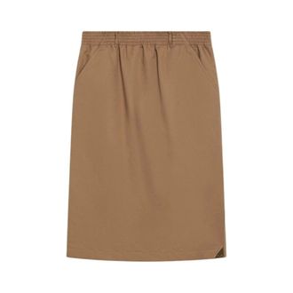 Chlo&eacute; Short Skirts, female, Brown, Size: XS Straight Midi Skirt