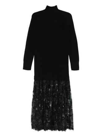 Ermanno Scervino layered dress - women - Fabric - 42 - Black