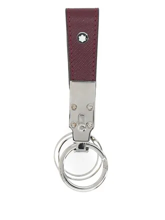 Montblanc Sartorial keychain - men - Calf Leather/Brass - OS - Silver
