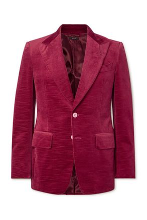 Tom Ford Shelton Slim-Fit Cotton-Velvet Blazer