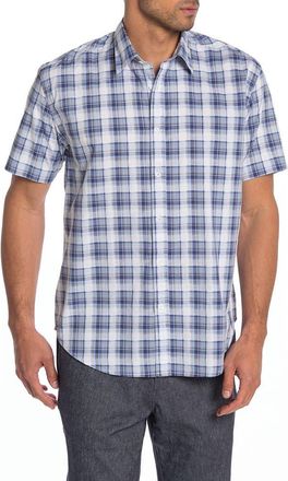 Coastaoro Surfas Check Short Sleeve Regular Fit Shirt in Beach at Nordstrom Rack, Size Xx-Large