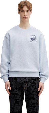Maison Kitsun&eacute; Place de la Concorde Comfort Sweatshirt - Heren - Sweatshirts & Hoodies - Blauw - Maat: XL Katoen