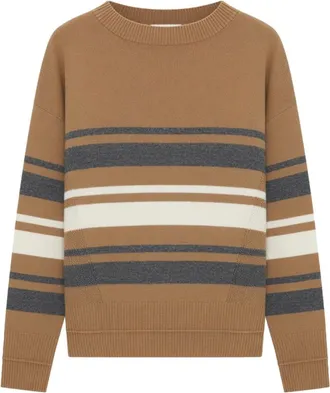 Pennyblack Truien & Vesten, Dames, Veelkleurig, XL, Fijngebreide trui met ronde hals