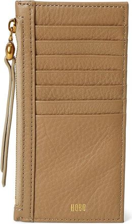Hobo Carte Card Case Womens Bags Warm Honey 1, Cotton/Leather