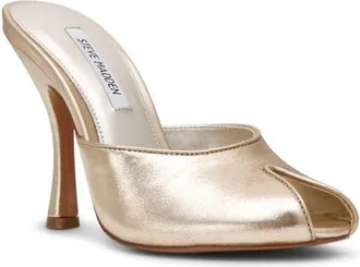 Steve Madden Jules Sandal in Gold Leather at Nordstrom, Size 5.5
