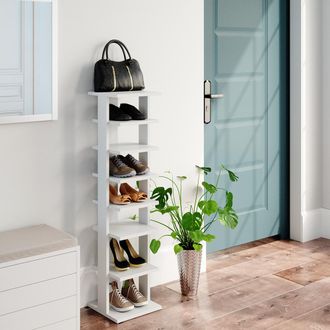 Vicco Armario Para Zapatos Sara, Blanco, 26.7 X 110 Cm