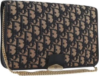 Dior Pre-owned Cross Body Bags, female, Multicolor, Size: ONE SIZE Pre-owned Vintage Canvas Shoulder Bag