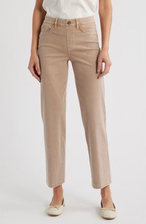 Nic+Zoe Recess Straight Ankle Knit Jeans in Washed Burro at Nordstrom, Size 25