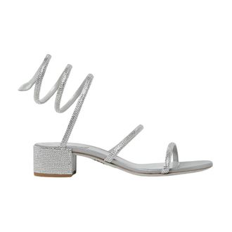 Rene Caovilla Crystal Embellished Heeled Sandals