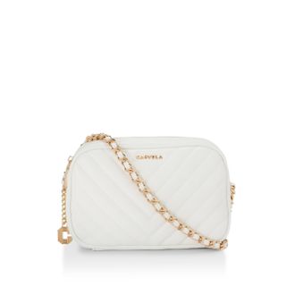 Carvela Womens Lola Cross Body Bag - White - One Size