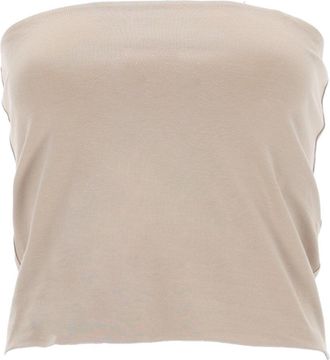 Brunello Cucinelli Brunello Cucinelli Bandeau-Oberteil aus Baumwolle