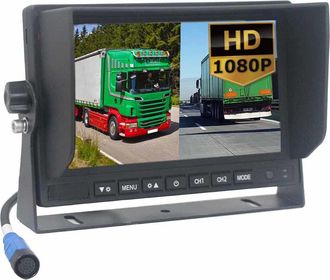 OEM Monitor Ahd De Alta Resistencia De 7 Pulgadas, 4 Pines, 2 Canales Con Dvr