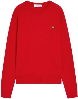 Vivienne Westwood Alex Logo Wool and Cashmere-blend Jumper - Red - S