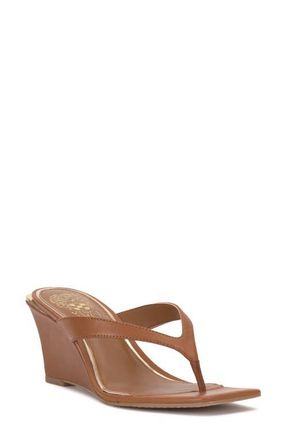 Vince Camuto Cianna Wedge Sandal in Golden Walnut at Nordstrom, Size 9.5