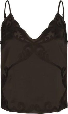 Dante6 Dames, Tops, Bruin, Maat: 2XL Satijn