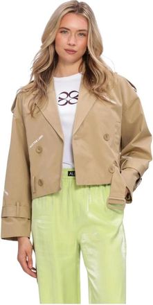 ALIX The Label Alix The Label, Jassen, Dames, Beige, L, Polyester, Korte Trenchcoat