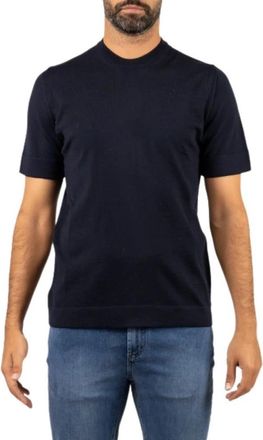 Alpha Industries Maglia Alpha - Heren - T-shirts - Blauw - M - Wol - Tops