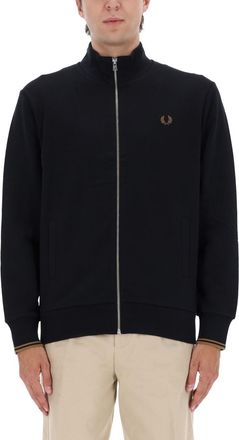 Fred Perry Zippered Sweatshirt With Logo