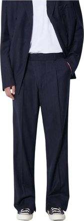 424 Rechte broek - Heren - Straight fit broeken - Blauw - M - Katoen - Broeken