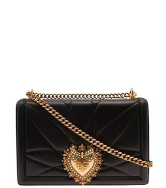 Dolce & Gabbana Black Devotion Small Shoulder Bag