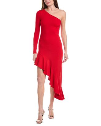 Susana Monaco One Arm Ruffle Dress