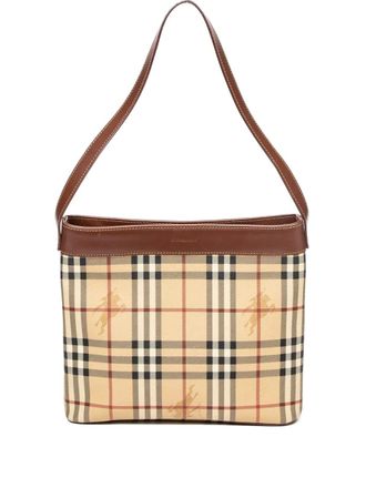 Burberry Borsa tote a quadri 1990-2000 - Toni neutri