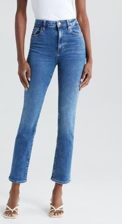 Frame Denim The Pencil Crop High Waist Ankle Slim Straight Leg Jeans in Canals at Nordstrom Rack, Size 30