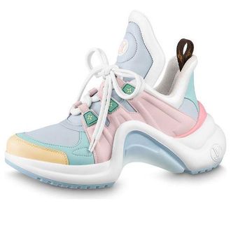 Louis Vuitton (WMNS) LOUIS VUITTON LV Archlight Sneakers Blue Pink White 1AAEKF